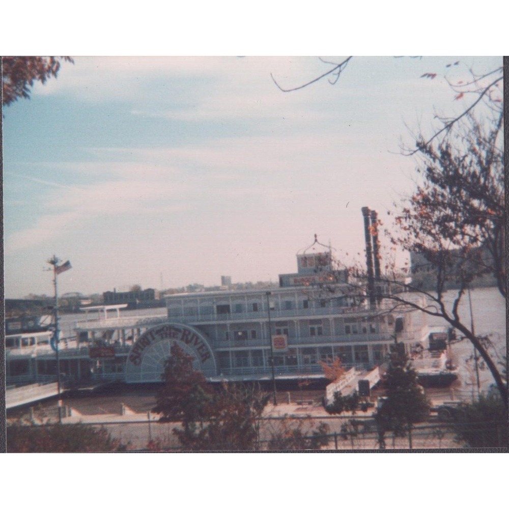 Vintage 1986 Snapshot Spirit of the River Paddle Boat Burger King